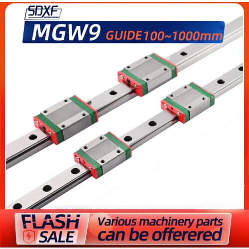 Factory direct sale, miniature guide rail, one piece of MGW9-100mm-1600mm, and one piece of slider MGW9C/MGW9H