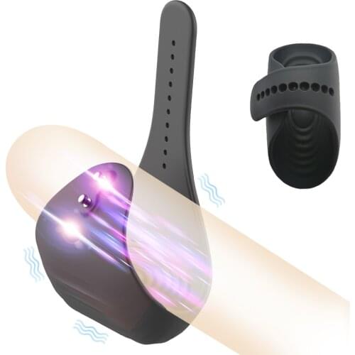 Male Masturbator Vibrator Penis Delay Trainer Delay Ejaculation Oral Climax Glans Stimulate Massager Trainer Sex Toys For Men