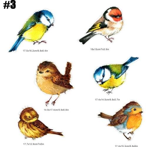 Bathroom Stickers Bird Cling Decal Decor Decorations Electrostatic Equipment