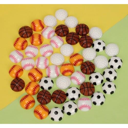New 10pcs Ball Resin Flatback Cabochon Art Supply Decoration Charm Craft DIY Hair Bow Center Craft