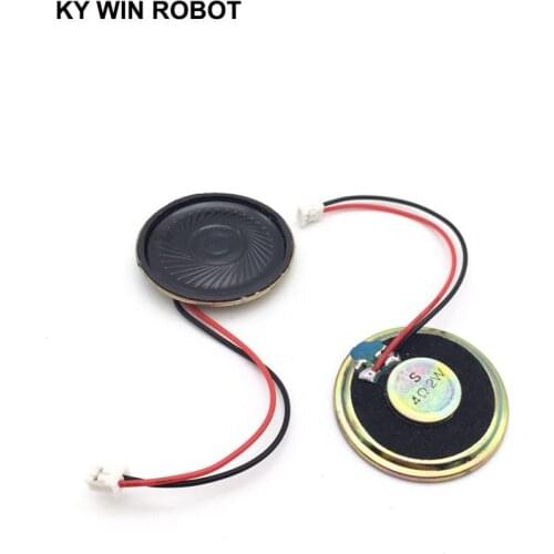 2pcs/lot New Ultra-thin speaker 4 ohms 2 watt 2W 4R speaker Diameter 40MM 4CM thickness 5MM with PH2.0 terminal wire length 10CM