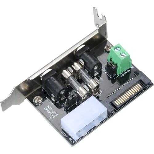 DC Power Module Expansion Board ATX Controller Board Mainboard Full Height Motherboard Attached 4-Plug Power Line Driver Board