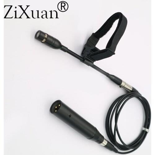 Pro Clarinet Musical Instrument Microphone with XLR Big 3Pin Phantom Power Adapter 1.5M/3M Extension Cable