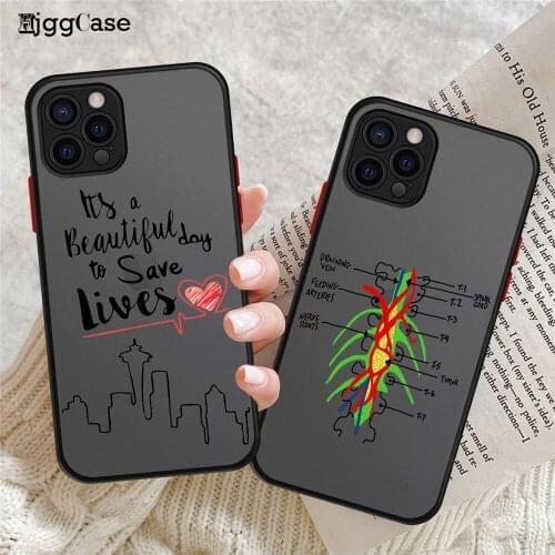 Greys Anatomy You are my person Phone Case For iPhone 12 Pro Max 11 Pro Max 6 6s 8 7 Plus X XS Max XR SE Clear Matte Hard Cover
