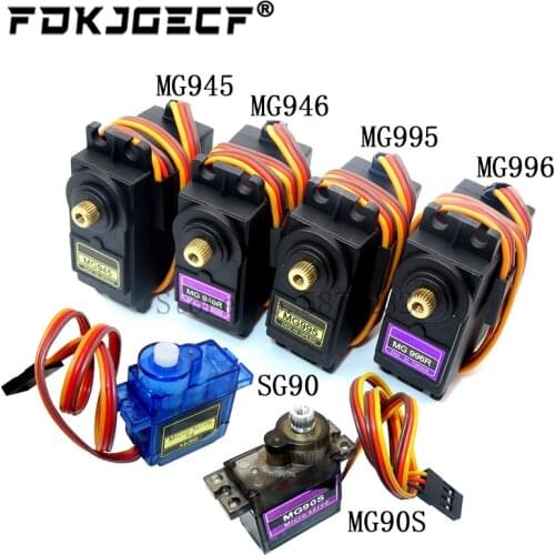 SG90 MG90S MG945 MG946 MG995 MG996 Servo Metal Gear for Model Helicopter Boat For Arduino UNO DIY MG946R MG996R
