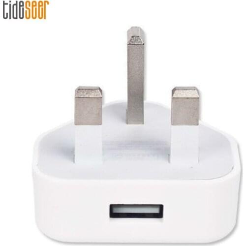 USB Wall Charger AC Travel Power Adapter UK 3 Pins Plug 5V 1A for iPhone Samsung Huawei Xiaomi LG Smart Mobile Phone 300pcs