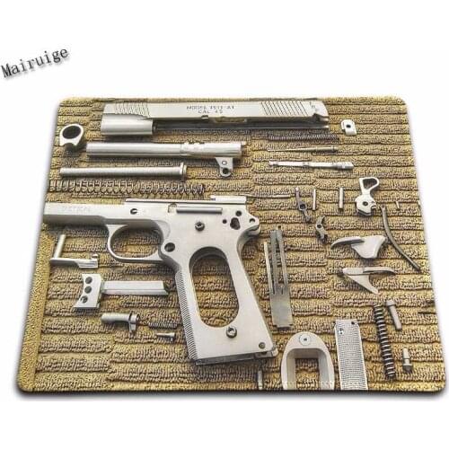 Mairuige Gun Arms DIY Custom Durable Gaming Slip-resistant Silicone Mouse Pad Computer Gaming Rubber Mouse Pad Gamer Mats