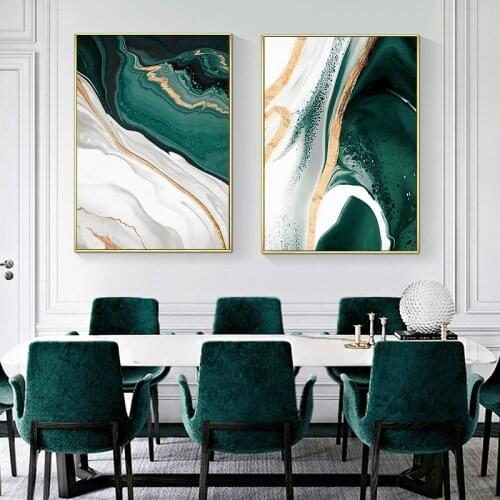 Minimalist Abstract Wall Poster Modern Style Green Texture Canvas Print Painting Contemporary Art Room Decoration Picture