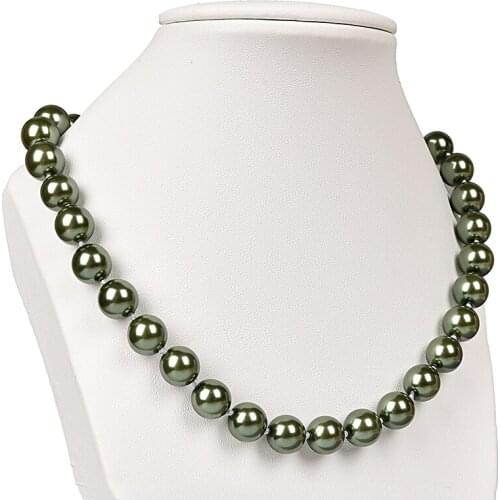 10mm Polish Light Green Imitation Pearls Beads Making For Diy necklace 18inch & earring 1.5inch For the closest friend H133