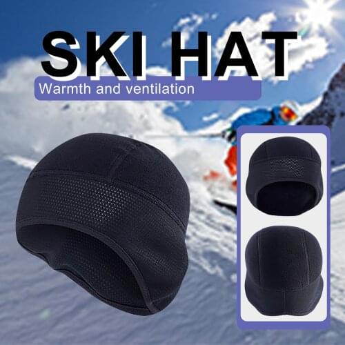 Adults Keep Warm Cycling Cap Waterproof Bike Bandana Headband Winter Outdoor Thermal Skiing Cap Running Hiking Bike Helmet Hat