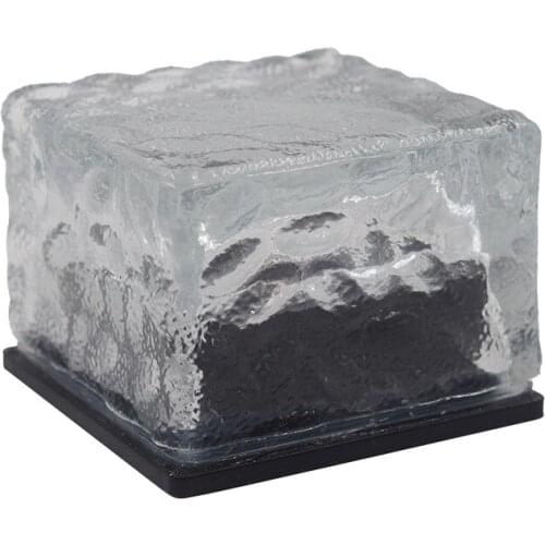 Free Shipping Outdoor Underground Light Fixture Glass Brick 5 Colors Rgb White Warm White Pathway Solar Light