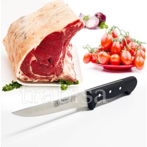 Surbisa 61012 High Quality Stainless Steel Professional Chef Kitchen Butcher Curved Boning Stripping Rib Knife Made in Turkey
