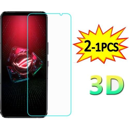 2-1PCS Tempered Glass For Asus ROG Phone 5 I005DA I005DB ZS673KS Screen Protector For Asus ROG Phone 5 Pro Ultimate Glass Cover