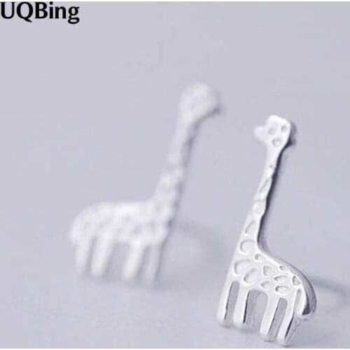 New Arrivals Giraffe Stud Earrings 925 Sterling Silver Stud Earrings For Women Jewelry Free Shipping Brincos