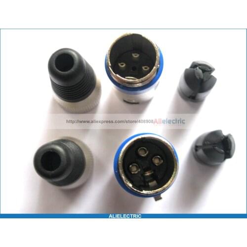 10 Set 3 Pin XLR Audio Cable Connector Mic Plug Jack