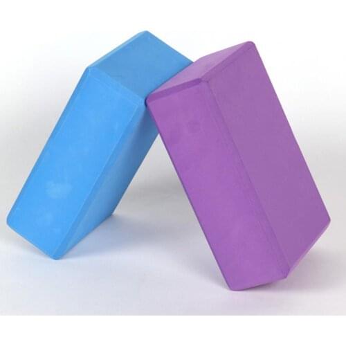 2Pcs EVA Gym Blocks Foam Brick Training Exercise Fitness Set Tool Yoga Bolster Pillow Cushion Stretching Body Shaping yoga block