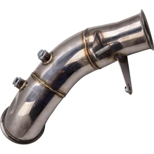 201 Stainless Steel Catless Decat Downpipe For BMW 3 4 Series 335i 435i N55 2013