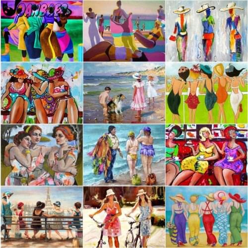 Abstract Girl 5D Diy Diamond Painting Graffiti Cross Stitch Embroidery Mosaic Kit Hand-Inlaid Wall Decoration Design