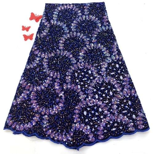 African sequin lace fabric dress, latest embroidered lace wedding fabric, latest bride lace fabric J0435