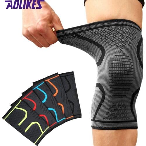 2pcs Knee Support Knee Pads Brace Kneepad Gym Weight lifting Knee Wraps Bandage Straps Guard Compression Knee Sleeve Brace