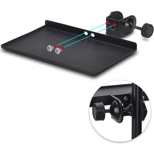 200x130MM Sound Card Tray Live Broadcast Microphone Rack Stand Phone Clip Holder