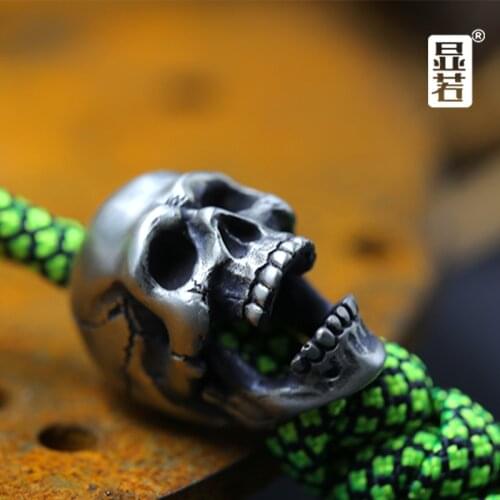 EDC Cupronickel Bronze Knife Beads A Pendant Paracord Outdoor DIY Decorations Creative Handmade Camping Gear EDC Tools