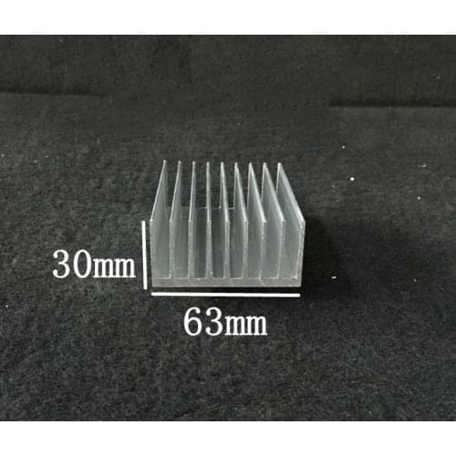 63*30*100mm/150mm/200mm Electronic Radiator Heatsink Aluminum Profile Radiator Width 63mm High 30mm Length100/150/200mm Cooler