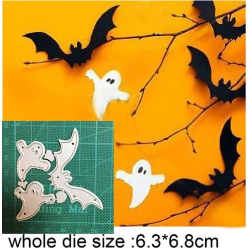 Halloween Ghost Bat Metal Cutting Dies Stencil Dies for DIY dies Scrapbooking Decor Paper Card Making Embossing die cut new 2020