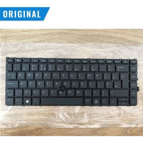 New Original Laptop UK Backlit Keyboard for HP ELITEBOOK 840 G7 Black