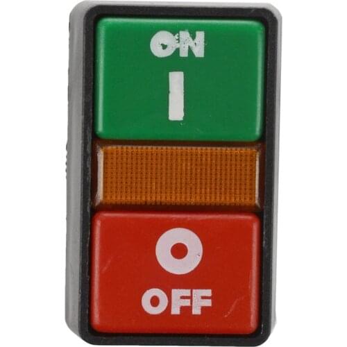 GTBL ON OFF START STOP Push Button with Light Indicator Momentary Switch Red Green Power
