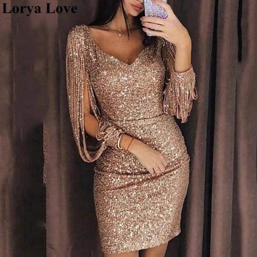 Mini Cocktail Dresses 2020 Sequin Vestidos De Gala Sexy Women Formal Party Short Prom Gowns Sparkle Homecoming Graduation Dress