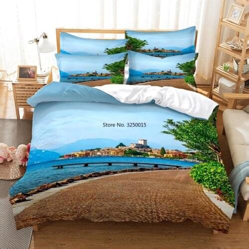 Blue Ocean Highway Bedding Set Duvet Cover Set 3d Bedding Digital Printing Bed Linen Queen Size Bedding Set Fashion Design
