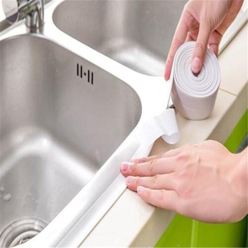 Bathroom Kitchen Shower Water Proof Mould Proof Tape Sink Bath Sealing Strip Tape Self Adhesive Waterproof Adhesive Plaster