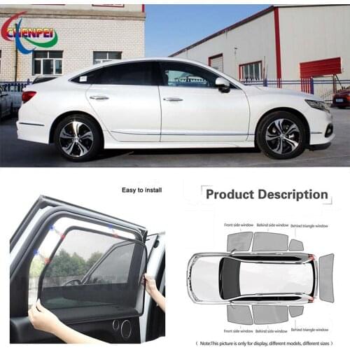 For Honda Spirior 2015-2019 Car Full Side Windows Magnetic Sun Shade UV Protection Ray Blocking Mesh Visor Car Accessories
