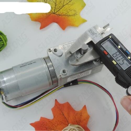 A58SW-555B Worm Gear DC Gearmotor Hall Encoder Miniature Gear Motor