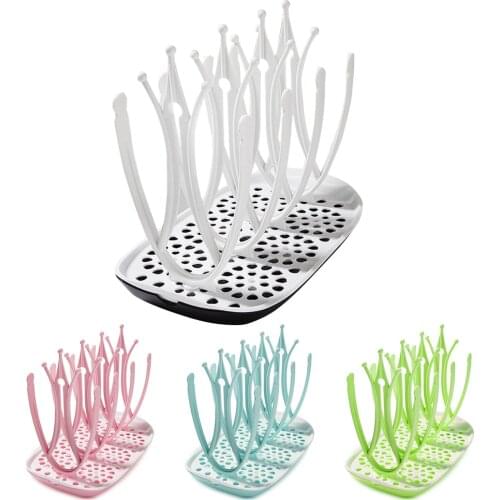 Baby Multi Functional Baby Bottle Drying Rack with Drainer Dish Washer Safe For Babies Bottle Storage Cleaning rack