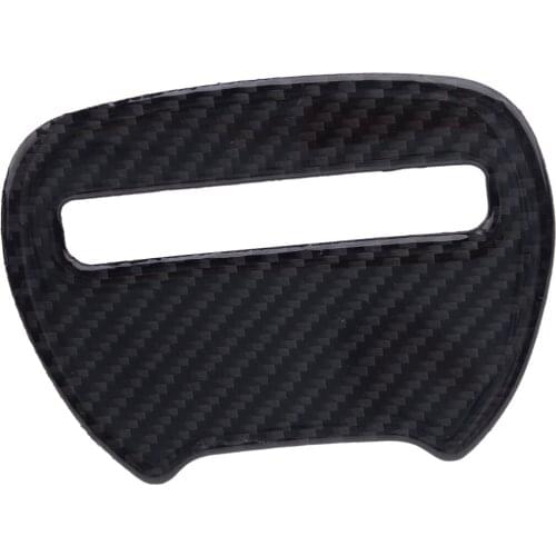 Carbon Fiber Steering Wheel Cover Trim Sticker Decor Fit for Dodge Challenger Charger 2015 2016 2017 2018 2019 Accessories