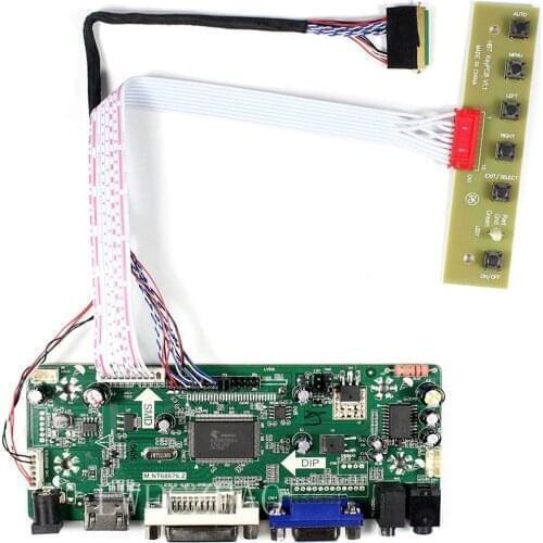 New Monitor Board Kit for B156HTN02.1 B156HTN02.0 HDMI+DVI+VGA 15.6inch 1920x1080 LCD LED screen Controller Board Driver