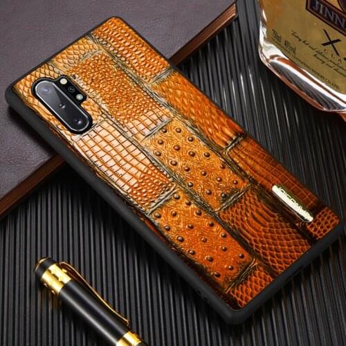 New Fashion Genuine Leather case For Samsung Note 10 10plus s10 s10e s 8 9 back cover for For Galaxy A50 a70 a80 a7 a8 2018 a9