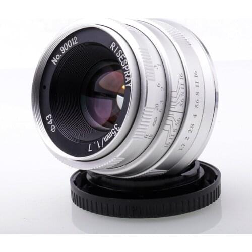 RISESPRAY Camera Lenses 35mm f1.7 Lens APS-C Fixed Focus Lens For Sony E Mount Hot Sale Free Shipping Silver