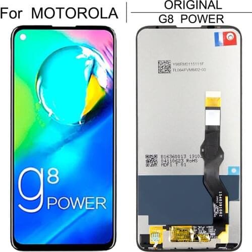 Original New Tested 6.4" For Motorola Moto G8 Power Lcd Screen Display Touch Glass Digitizer Assembly G8Power XT-2041-1 LCD