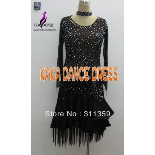 2013 New Competition Latin dance dress,tango salsa samba dance dress,latin dance wear,KAKA-L130337