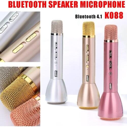 Portable Wireless Microphone Professional Karaoke Mic Bluetooth Microphone Music Player Sing Recorder KTV Microphone