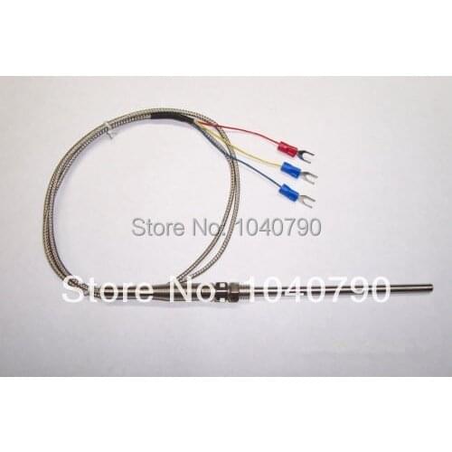 PT100 Type 2M Stainless steel Thermocouple Sensor Probe for Temperature Measure Metal Shield Cable Thermocouple Sensor