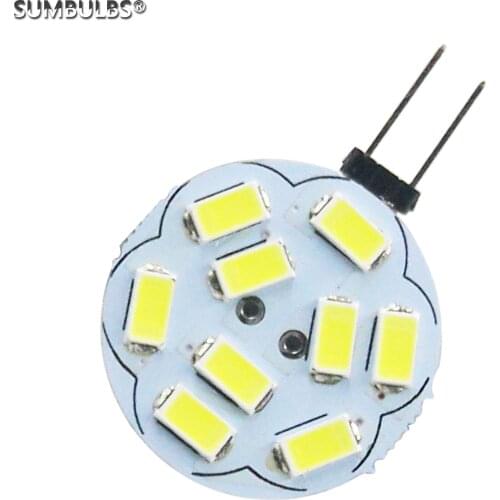 2pcs/Lot G4 LED Bulb Replace Halogen Lamp Light AC DC 12V Input 5730 SMD 1.8W Socket Warm Cold White