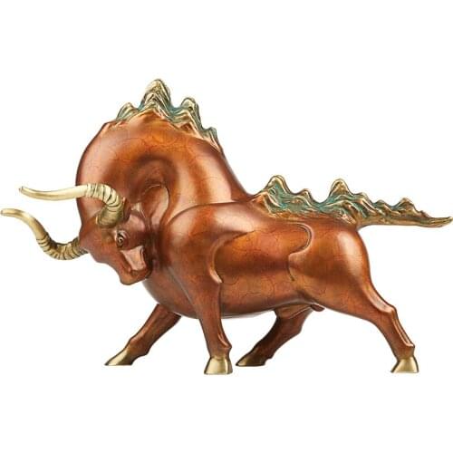 The Mascot Tabletop Of Pure Copper Lucky Chinese Zodiac Home Decoration Desktop Decor Handmade Crafts Sculpture Modern Art