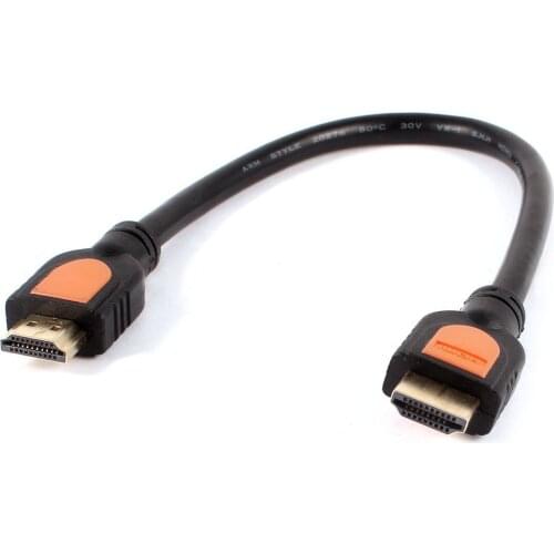 30cm/ 12" Black Extension Card HDMI Male to HDMI Male m / m Connector Cable