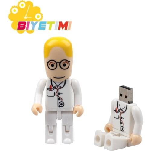 Biyetimi USB Flash Drive 64gb 16g 8gb Pendrive 32gb 128GB High Speed Cartoon nurse usb Memory Stick 2.0 Suitable for PC