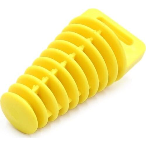 Uxcell Yellow Rubber Motorcycle Muffler Silencer Wash Plug Fit for 27-47mm Outlet Dia