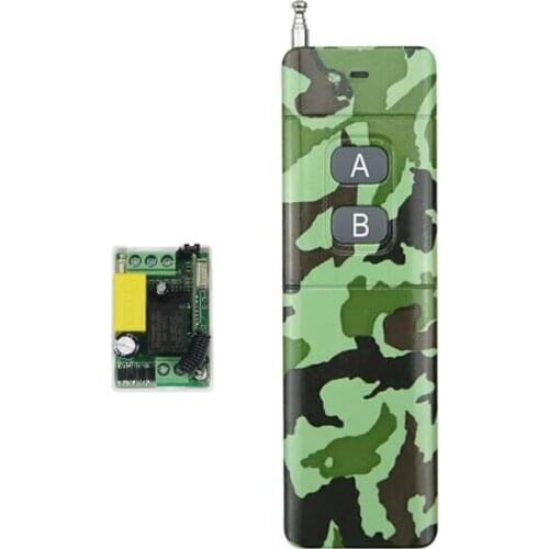 High quality AC 220 V 10 A 1 CH Wireless remote control switch 1 receiver + 1 Transmitter High power long distance